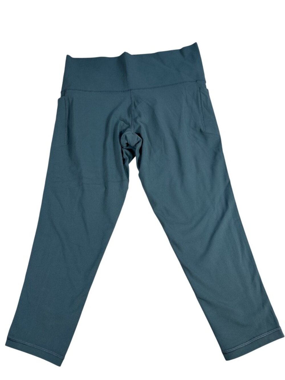 Athleta Salutation Stash 7/8 Tights Leggings Size 1X Green Stretch Active Yoga